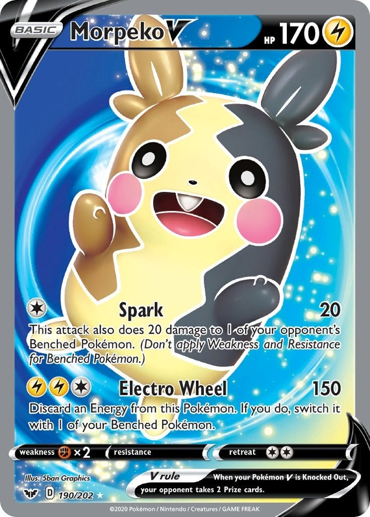 Image for Morpeko V (Full Art) (190/202) (SWSH01) - Pokemon