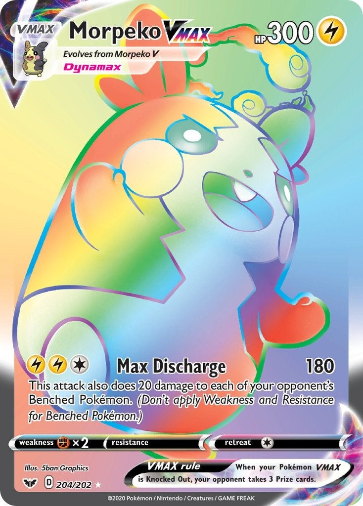 Image for Morpeko VMAX (Secret) (204/202) (SWSH01) - Pokemon