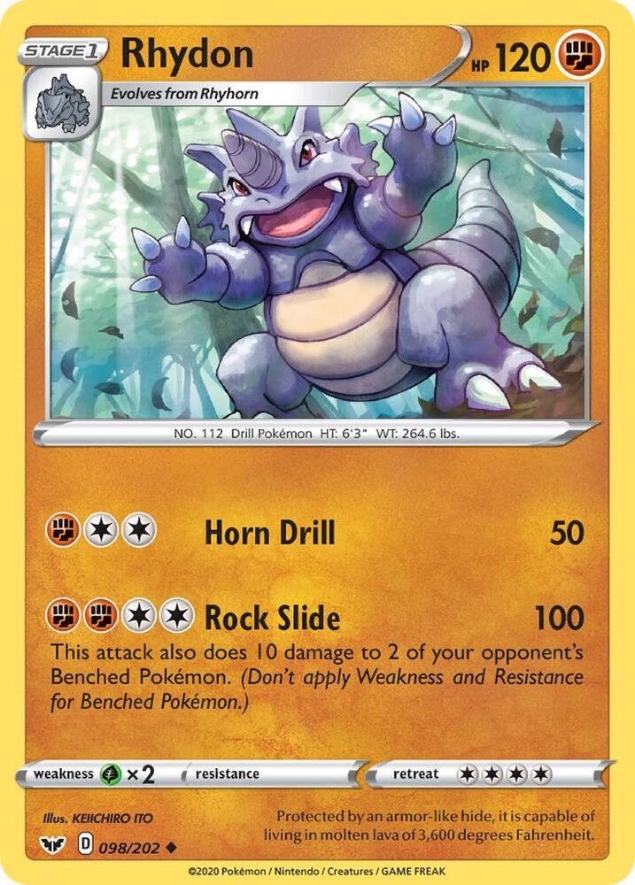 Rhydon (098/202) (SWSH01)