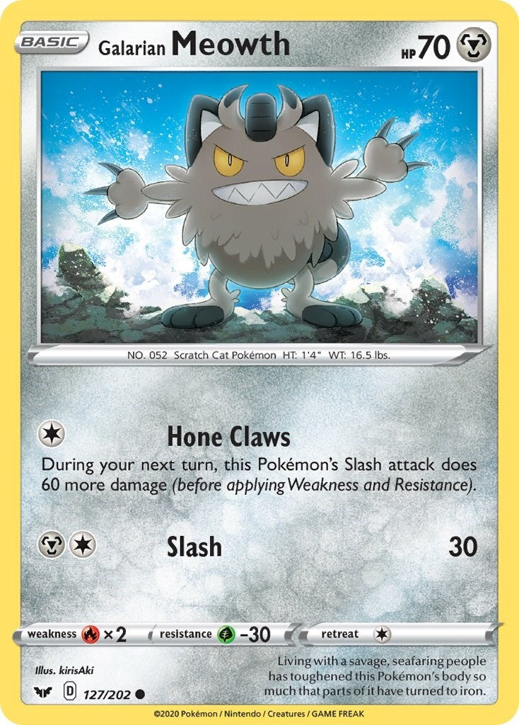 Image for Galarian Meowth (127/202) (SWSH01) - Pokemon