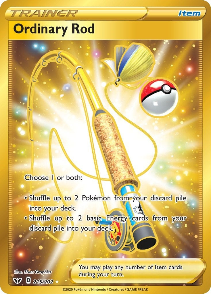 Image for Ordinary Rod (Secret) (215/202) (SWSH01) - Pokemon
