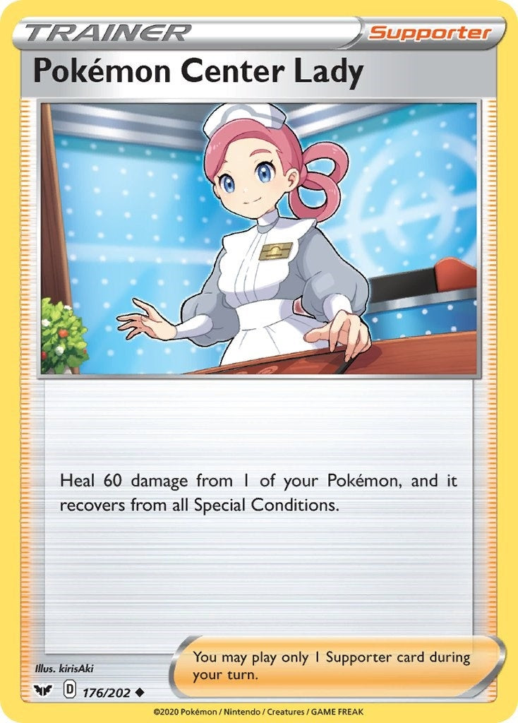 Image for Pokemon Center Lady (176/202) (SWSH01) - Pokemon