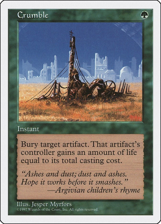 Image for Crumble - Magic: The Gathering