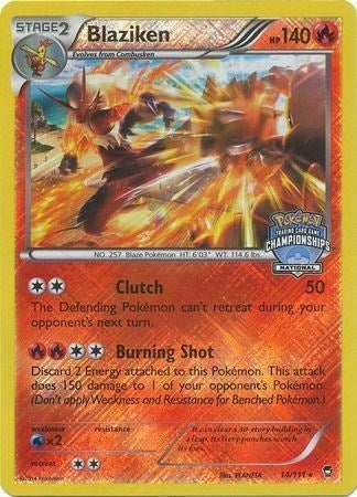 Image for Blaziken - 14/111 (National Championships) (014/111) (PR) - Pokemon