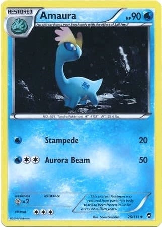 Image for Amaura - 25/111 (Cosmos Holo) (025/111) (MCAP) - Pokemon