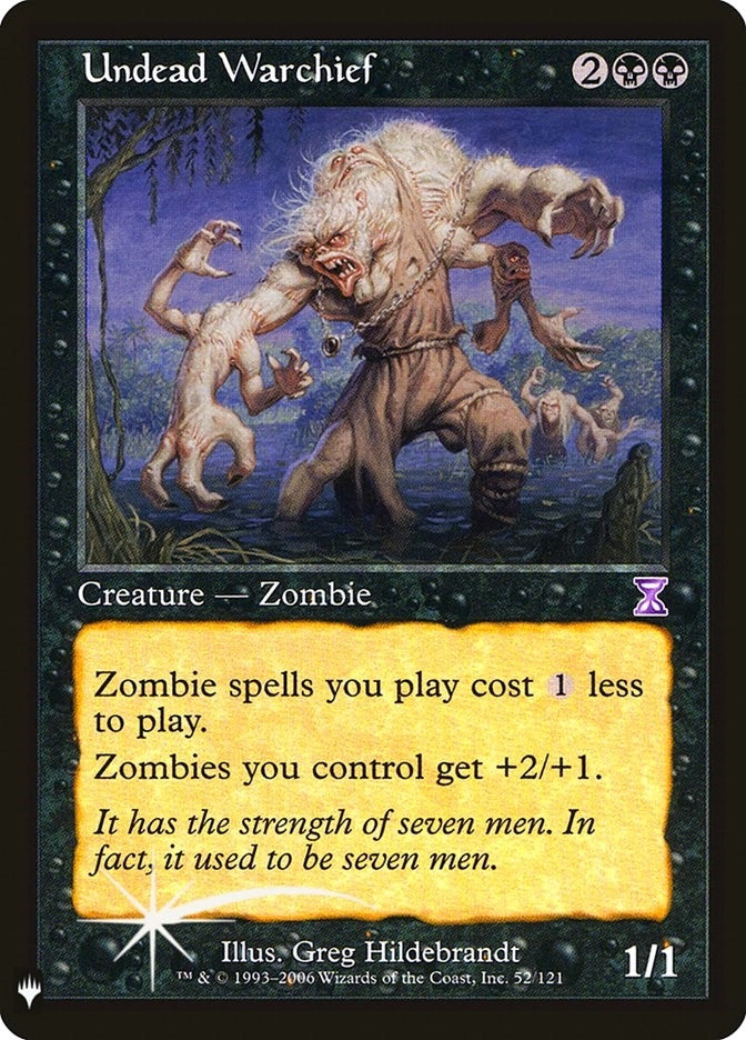 Image for Undead Warchief (52) - Magic: The Gathering
