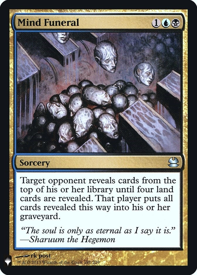 Image for Mind Funeral (181) - Magic: The Gathering