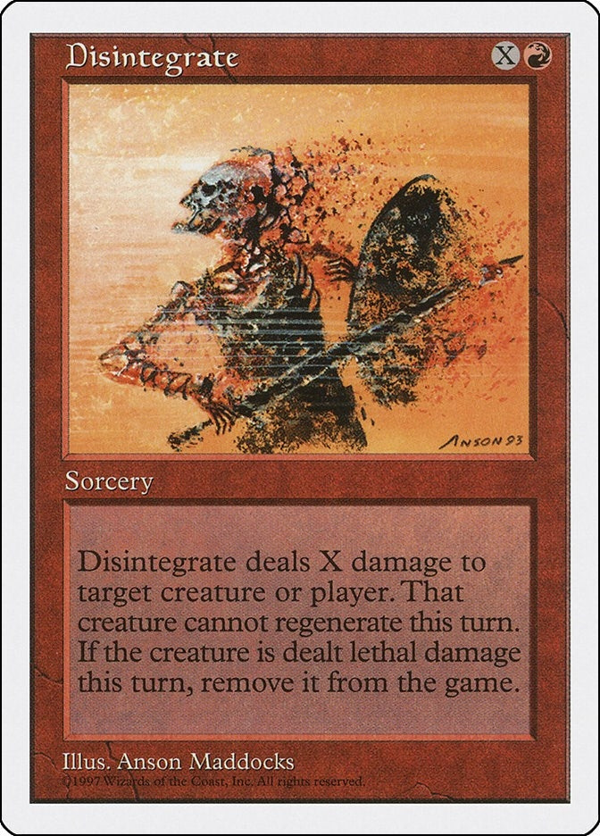 Image for Disintegrate - Magic: The Gathering