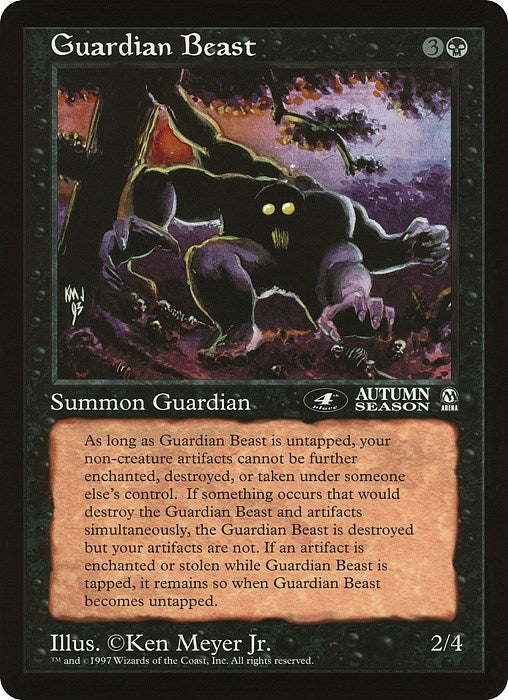 Image for Guardian Beast (4th Place) (Arena League) (OVER) - Magic: The Gathering