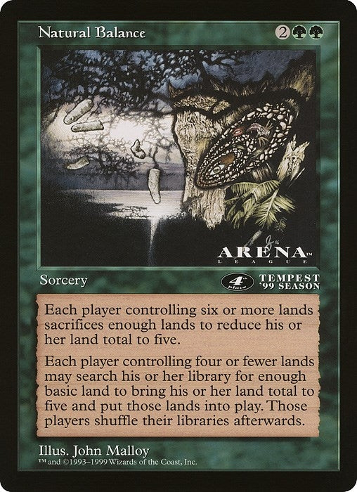 Image for Natural Balance (4th Place) (Arena League) - Magic: The Gathering
