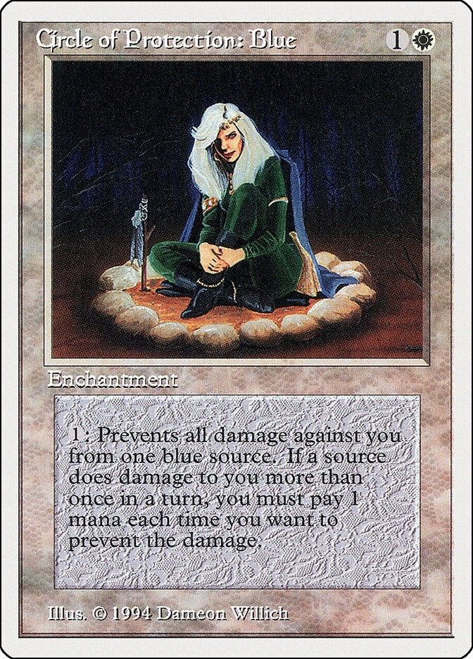 Image for Circle of Protection: Blue (10) - Magic: The Gathering