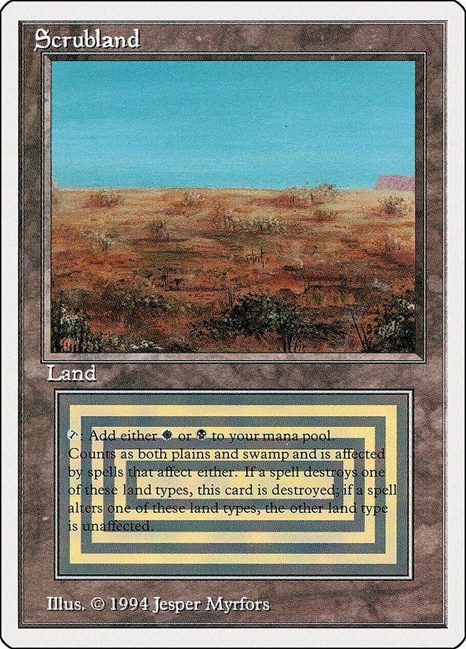 Image for Scrubland (286) (SUM) - Magic: The Gathering