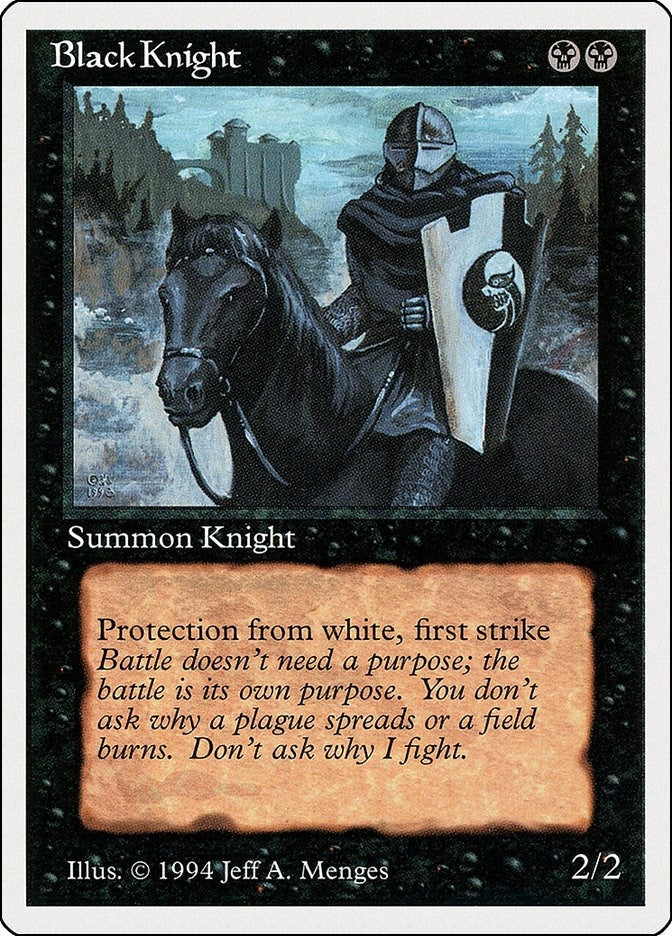 Image for Black Knight (95) - Magic: The Gathering