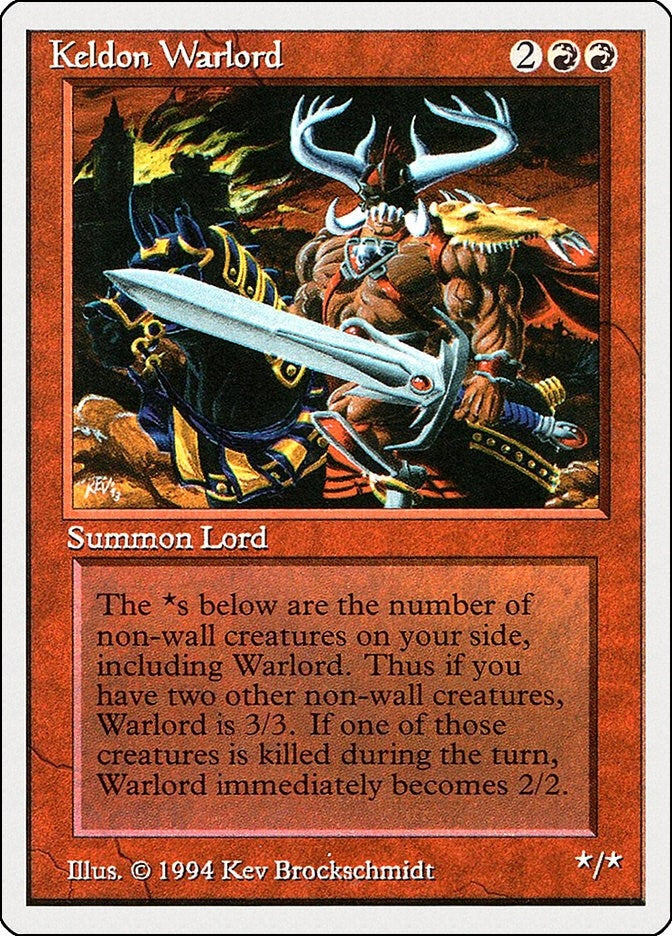 Image for Keldon Warlord (160) - Magic: The Gathering