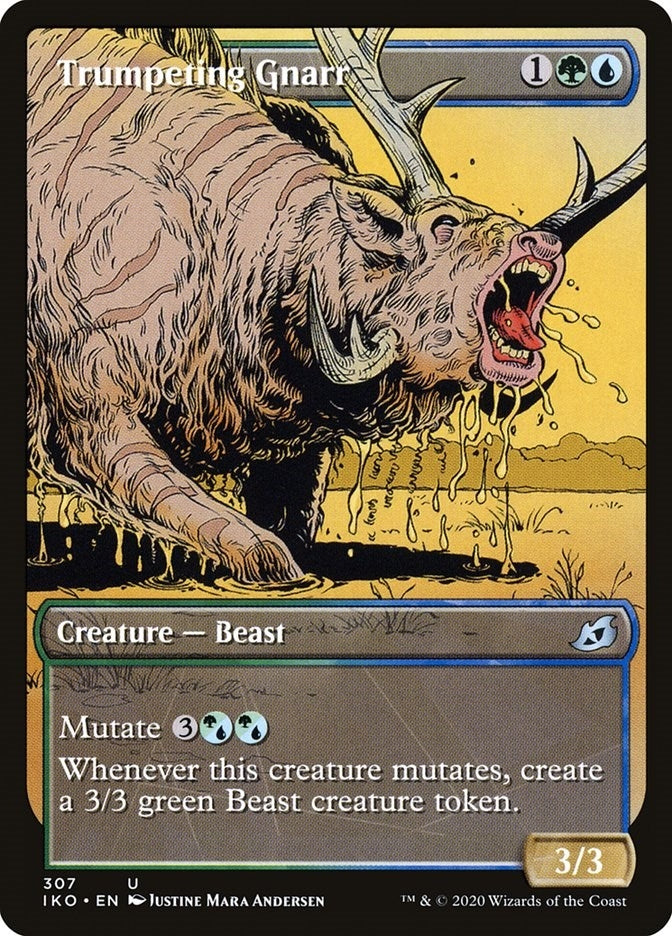 Image for Trumpeting Gnarr (Showcase) (307) (IKO) - Magic: The Gathering