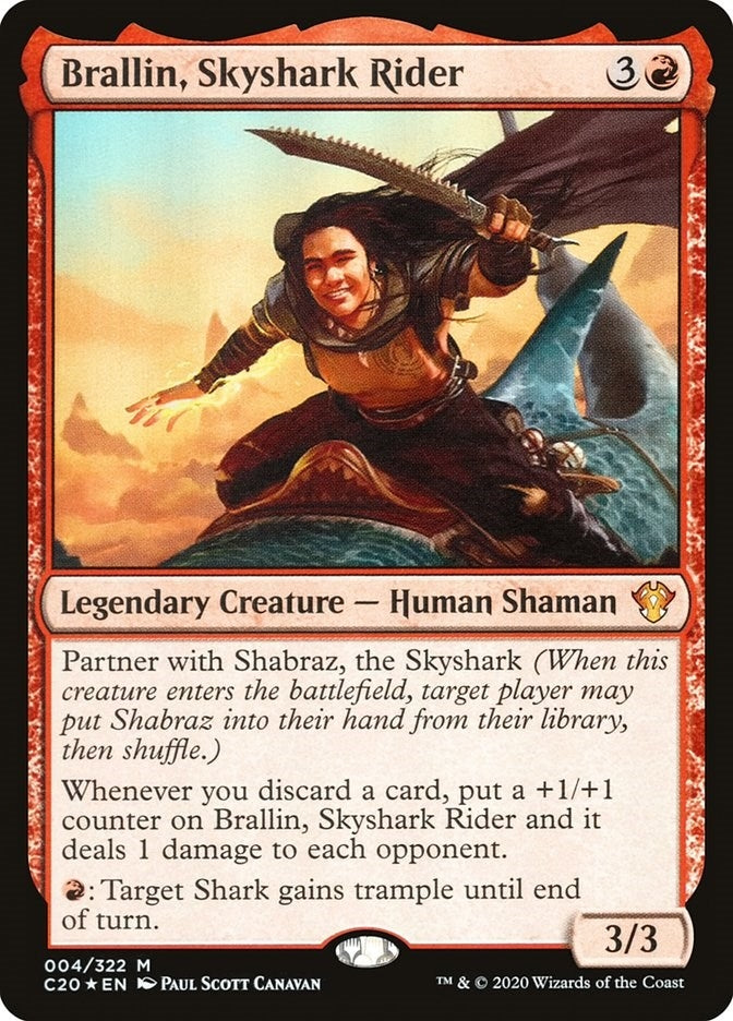 Image for Brallin, Skyshark Rider (4) - Magic: The Gathering