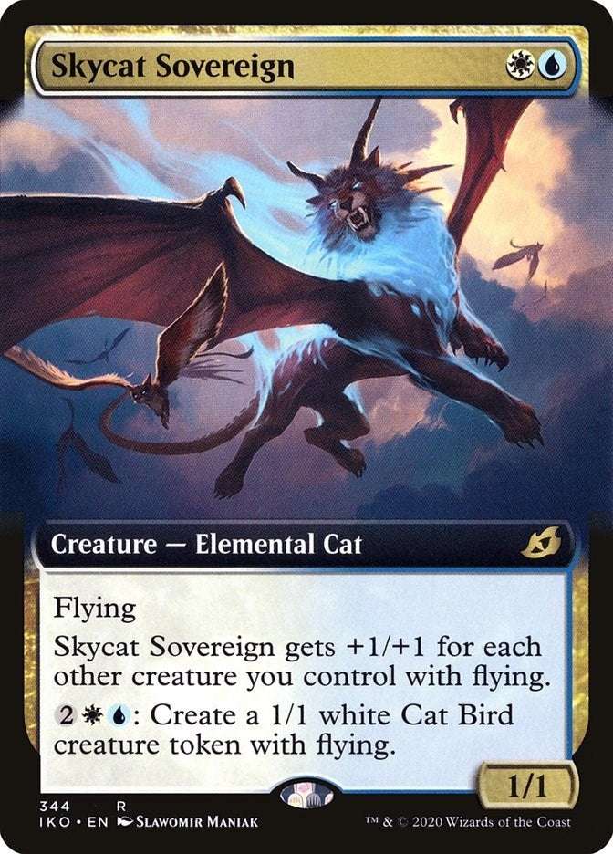Image for Skycat Sovereign (Extended Art) (344) (IKO) - Magic: The Gathering