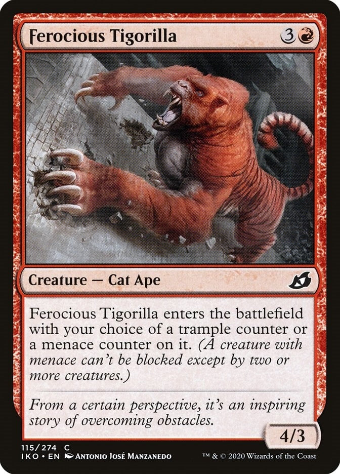 Image for Ferocious Tigorilla (115) (IKO) - Magic: The Gathering