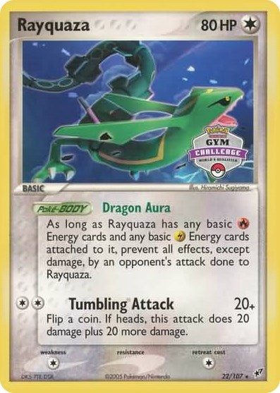 Image for Rayquaza - 22/107 (2004-2005 Gym Challenge) (022/107) (PR) - Pokemon