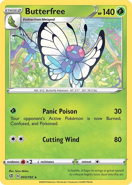 Image for Butterfree (003/192) (SWSH02) - Pokemon