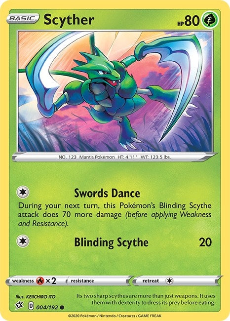 Image for Scyther (004/192) (SWSH02) - Pokemon
