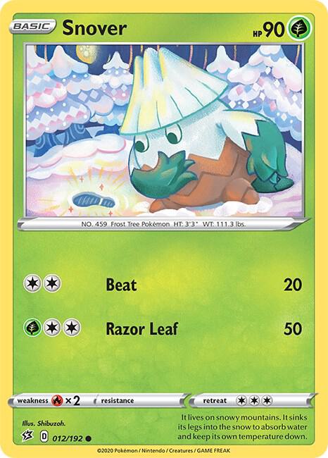 Image for Snover (012/192) (SWSH02) - Pokemon