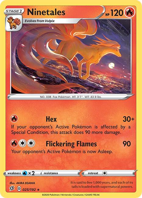 Image for Ninetales (025/192) (SWSH02) - Pokemon
