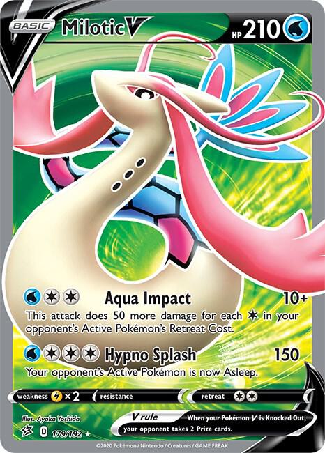 Image for Milotic V (Full Art) (179/192) (SWSH02) - Pokemon