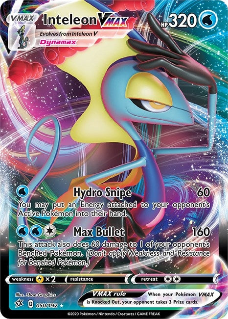 Image for Inteleon VMAX (050/192) (SWSH02) - Pokemon