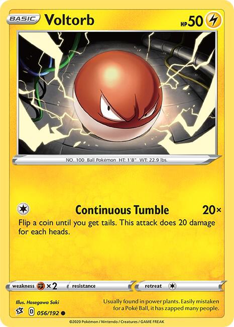 Image for Voltorb (056/192) (SWSH02) - Pokemon