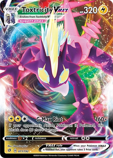 Image for Toxtricity VMAX (071/192) (SWSH02) - Pokemon