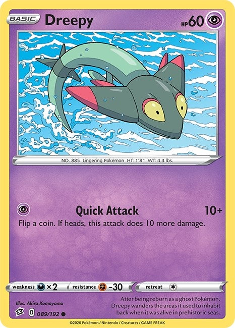 Image for Dreepy (089/192) (SWSH02) - Pokemon