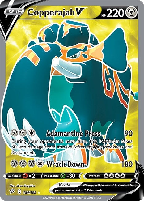 Image for Copperajah V (Full Art) (187/192) (SWSH02) - Pokemon