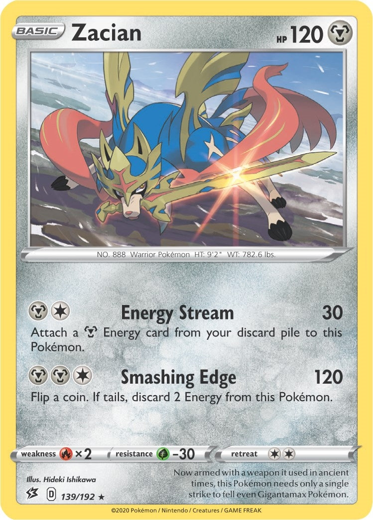 Image for Zacian - 139/192 (Cracked Ice Holo) (139/192) (PR) - Pokemon