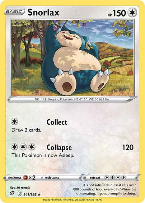 Image for Snorlax (141/192) (SWSH02) - Pokemon