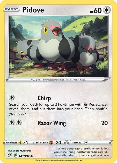 Image for Pidove (143/192) (SWSH02) - Pokemon
