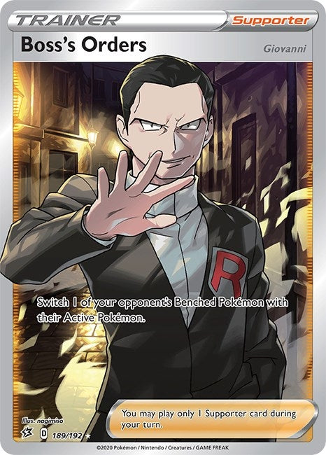 Image for Boss's Orders (Full Art) (189/192) (SWSH02) - Pokemon