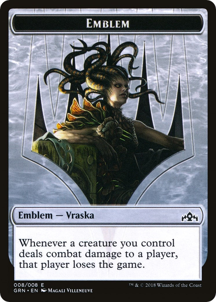 Image for Emblem - Vraska // Human Double-Sided Token (Challenger 2020) (8 // 2) - Magic: The Gathering