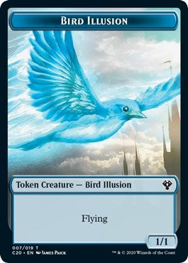 Image for Bird Illusion // Beast (011) Double-Sided Token (7 // 11) - Magic: The Gathering