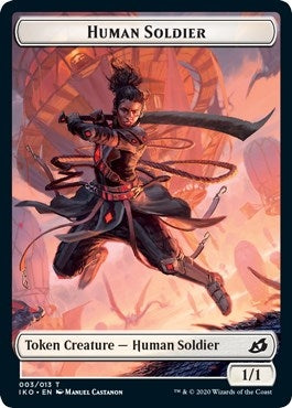 Image for Human Soldier (003) // Zombie Double-Sided Token (3 // 9) - Magic: The Gathering