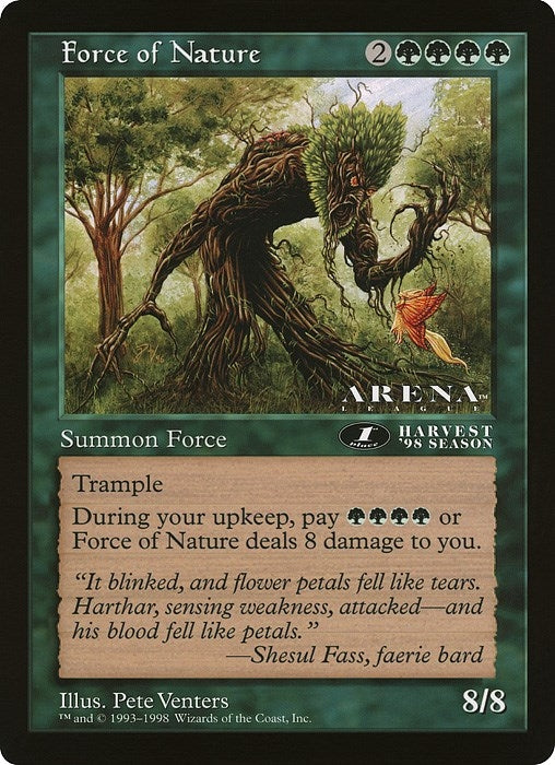 Image for Force of Nature (1st Place) (Arena League) (OVER) - Magic: The Gathering