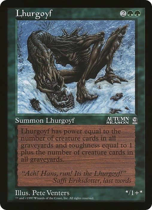 Image for Lhurgoyf (Arena League) - Magic: The Gathering