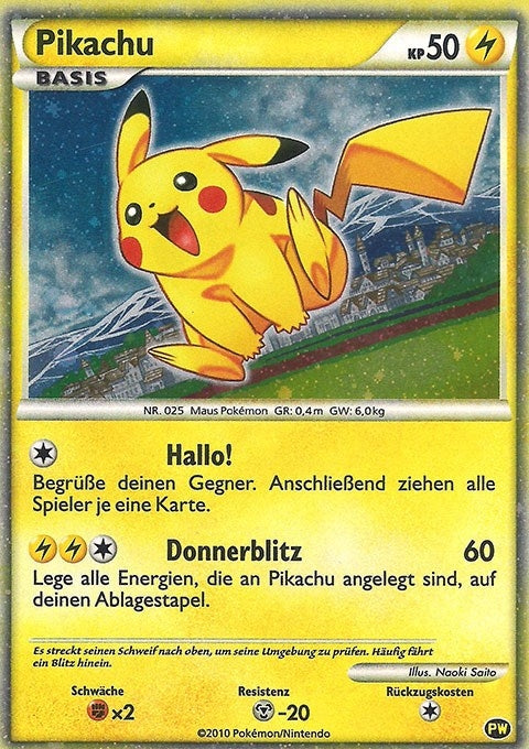 Image for Pikachu (German) (PW 6) (PWCP) - Pokemon