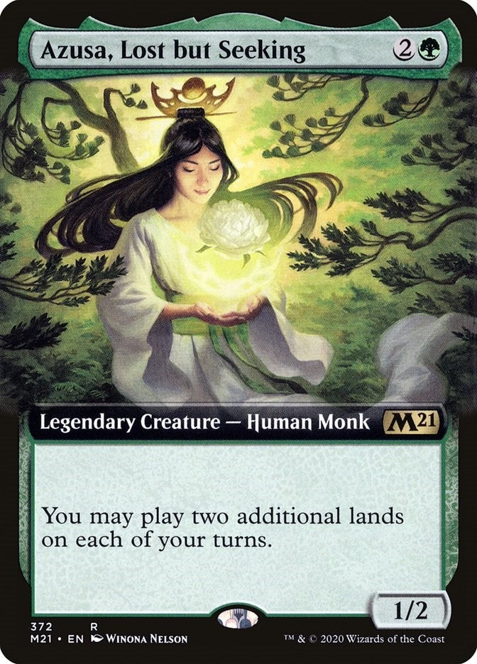 Image for Azusa, Lost but Seeking (Extended Art) (372) (M21) - Magic: The Gathering