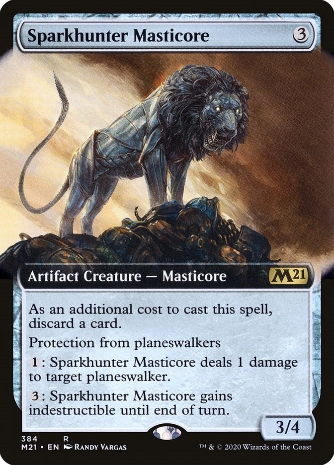 Image for Sparkhunter Masticore (Extended Art) (384) - Magic: The Gathering