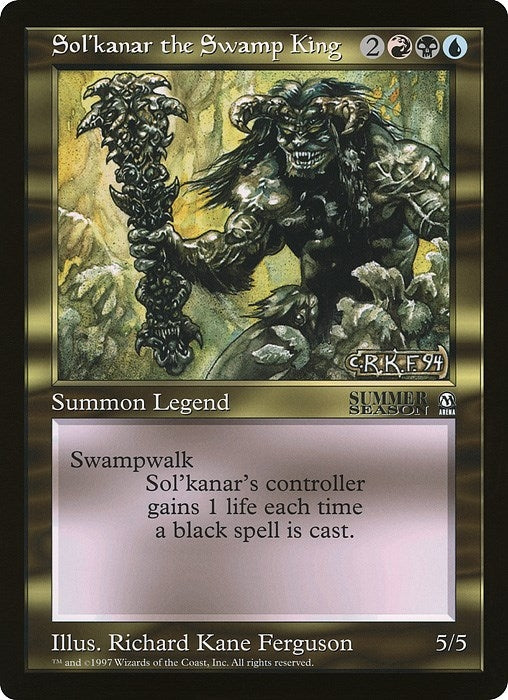 Image for Sol'kanar the Swamp King (Arena League) - Magic: The Gathering