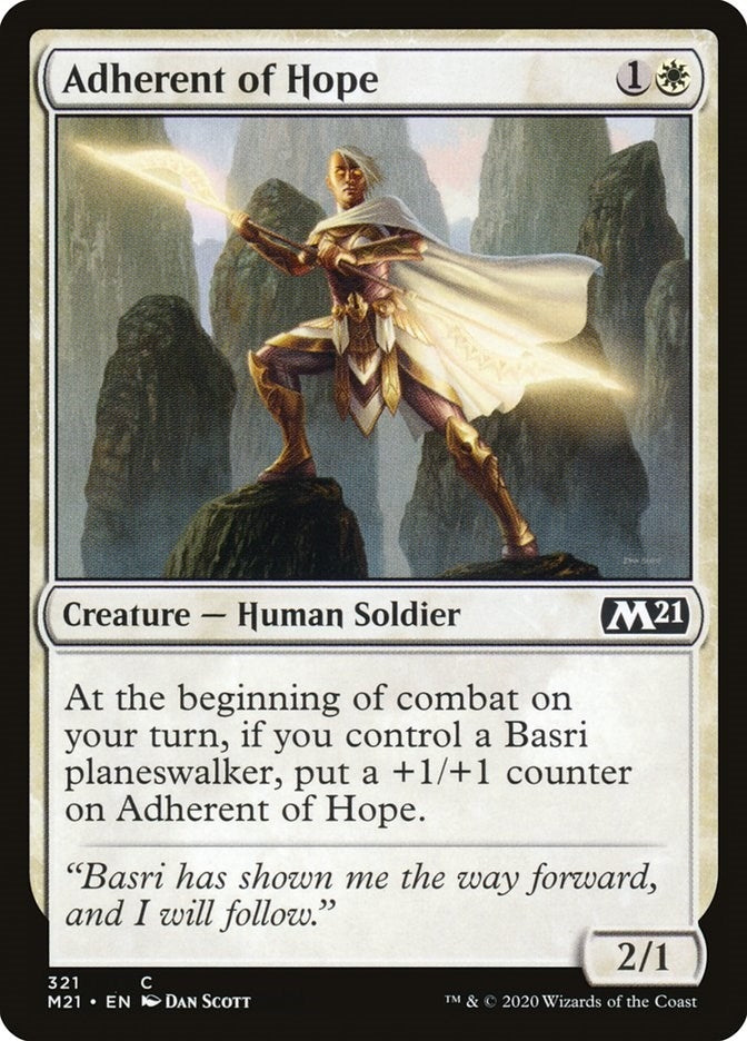 Image for Adherent of Hope (321) (M21) - Magic: The Gathering