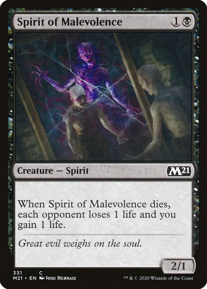 Image for Spirit of Malevolence (331) - Magic: The Gathering