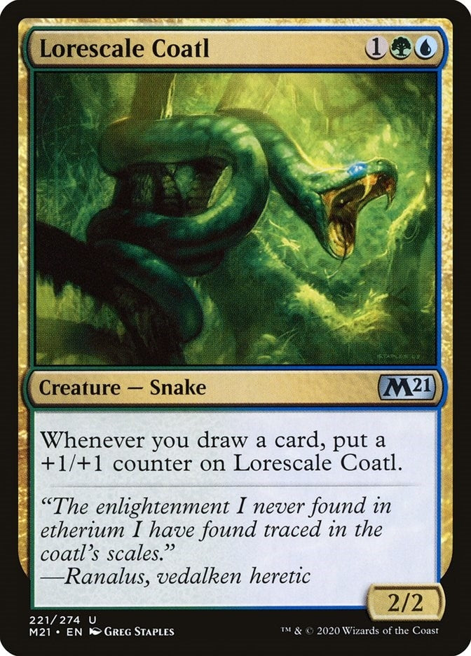 Image for Lorescale Coatl (221) - Magic: The Gathering