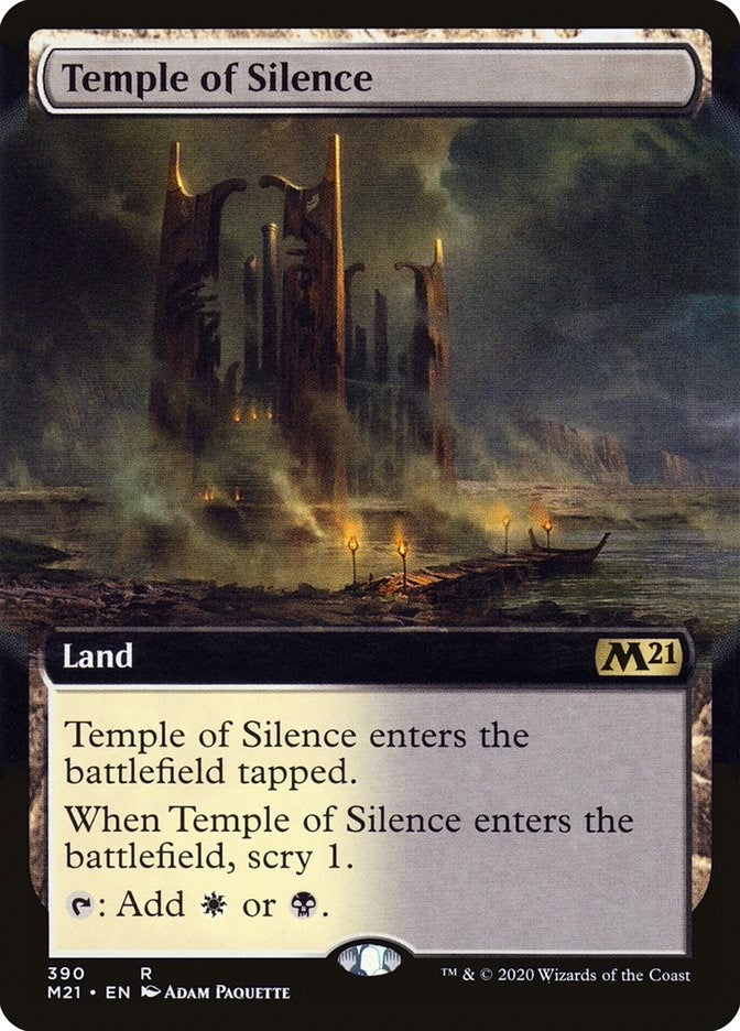 Image for Temple of Silence (Extended Art) (390) (M21) - Magic: The Gathering